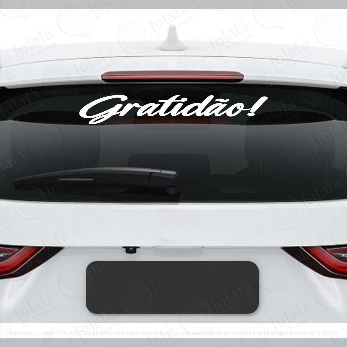 adesivo frase gratidão automotivo carro gospel católico mod:2711