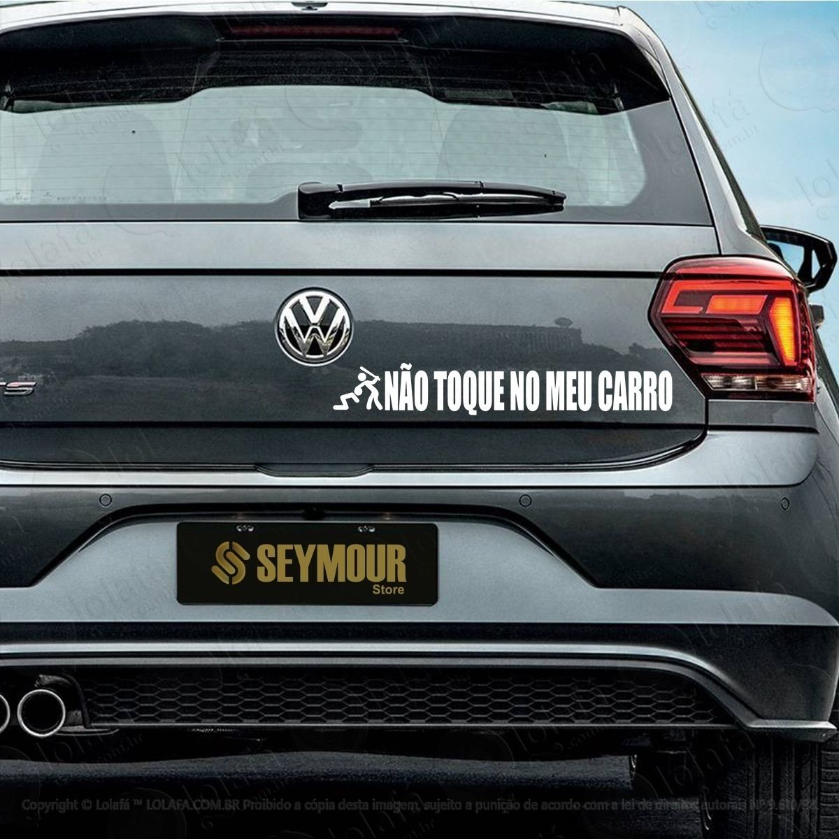 Adesivo Frase Não Toque No Meu Carro Som Automotivo Dub Mod:2737