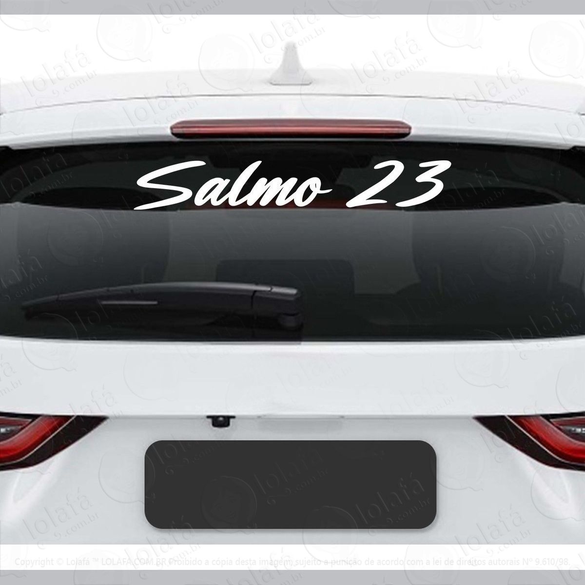 adesivo salmo 23 frase cristão católico deus vidro vinil mod:2750