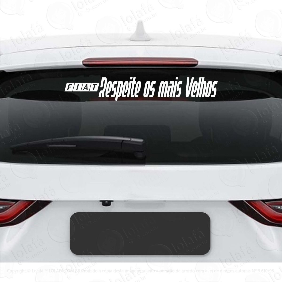 adesivo fiat respeita os mais velhos som dub vidro veiculo mod:2825