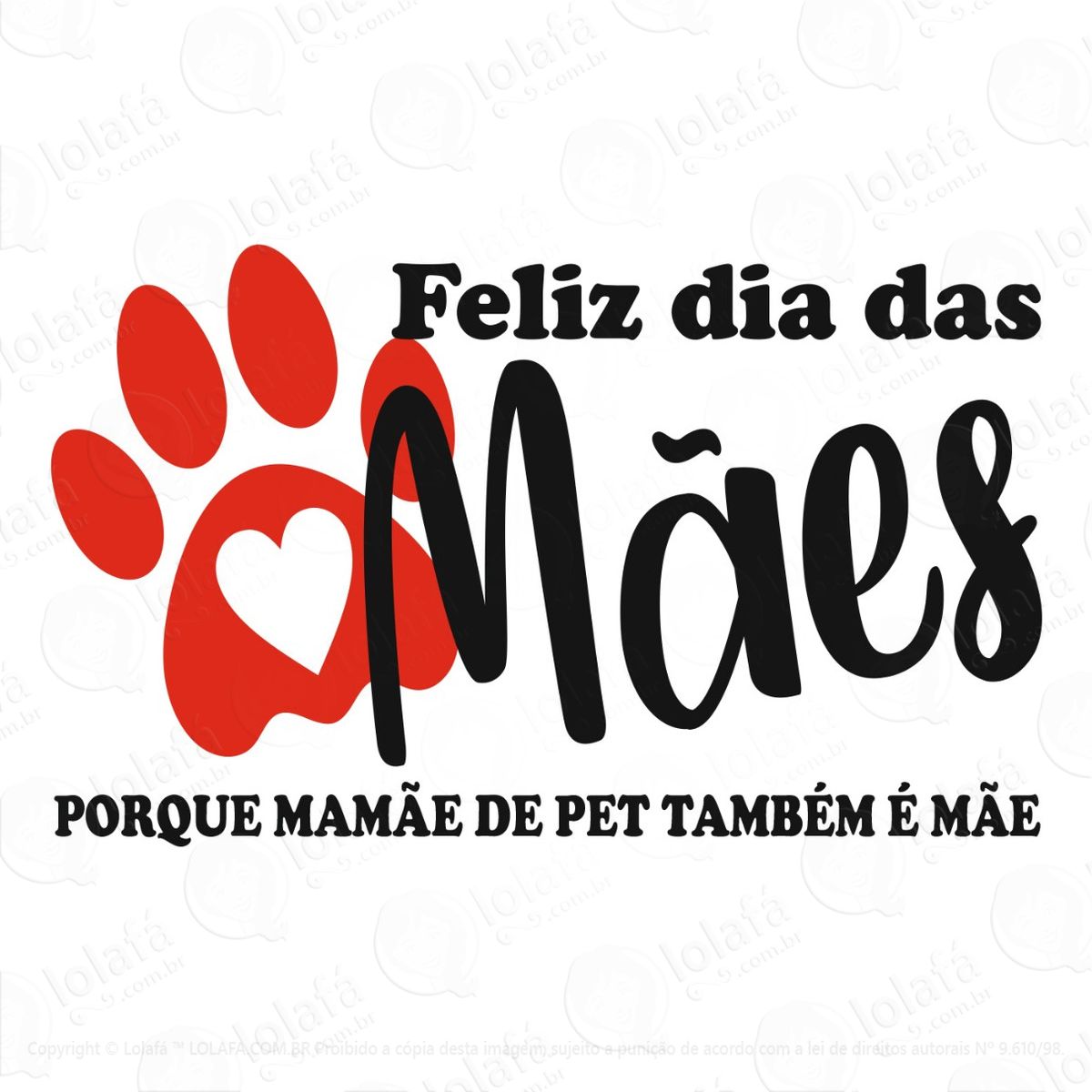 Adesivo Dia Das Mães Petshop Vitrine Fachada Blindex Mod:2847