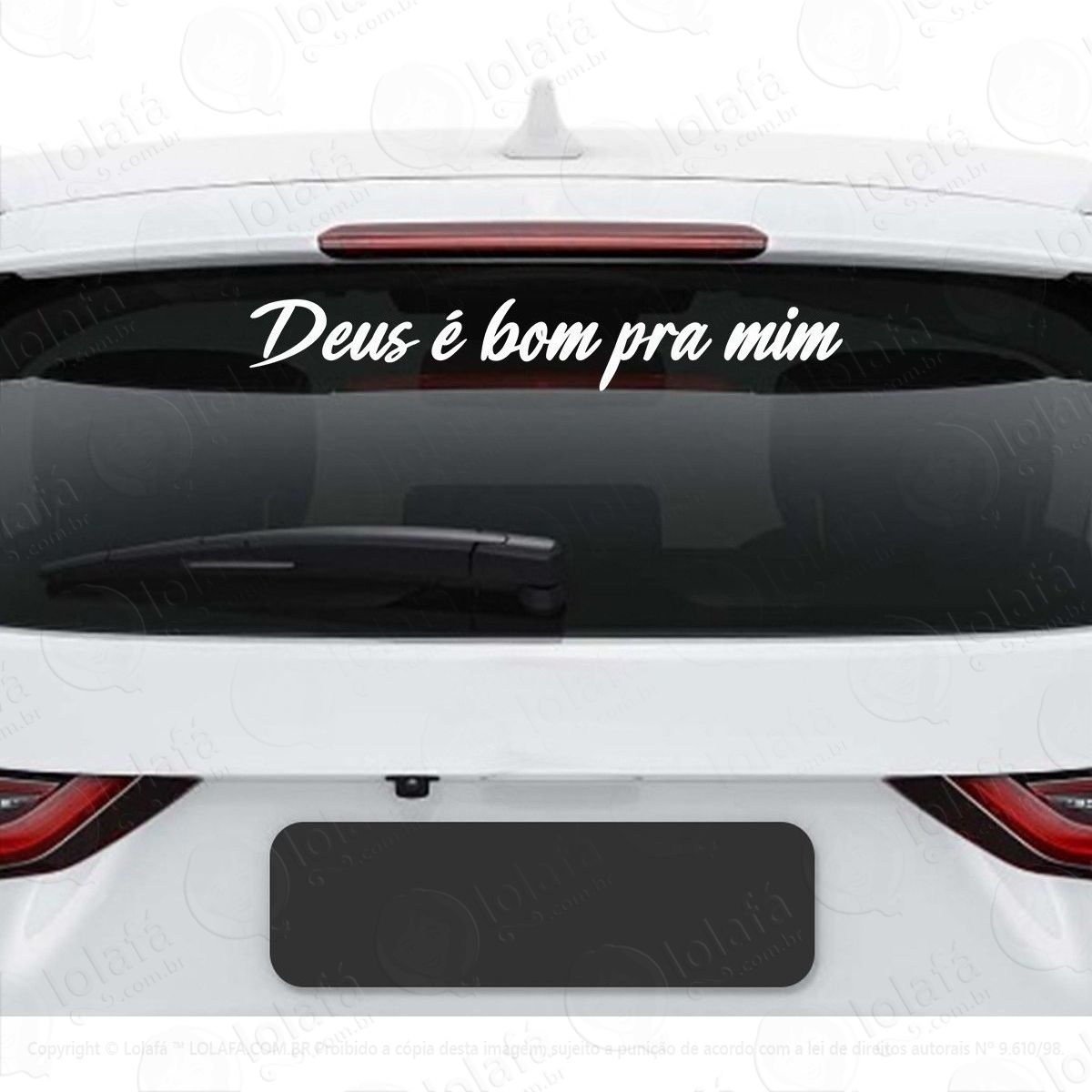 adesivo frase deus É bom pra mim jesus católico gospel mod:2854