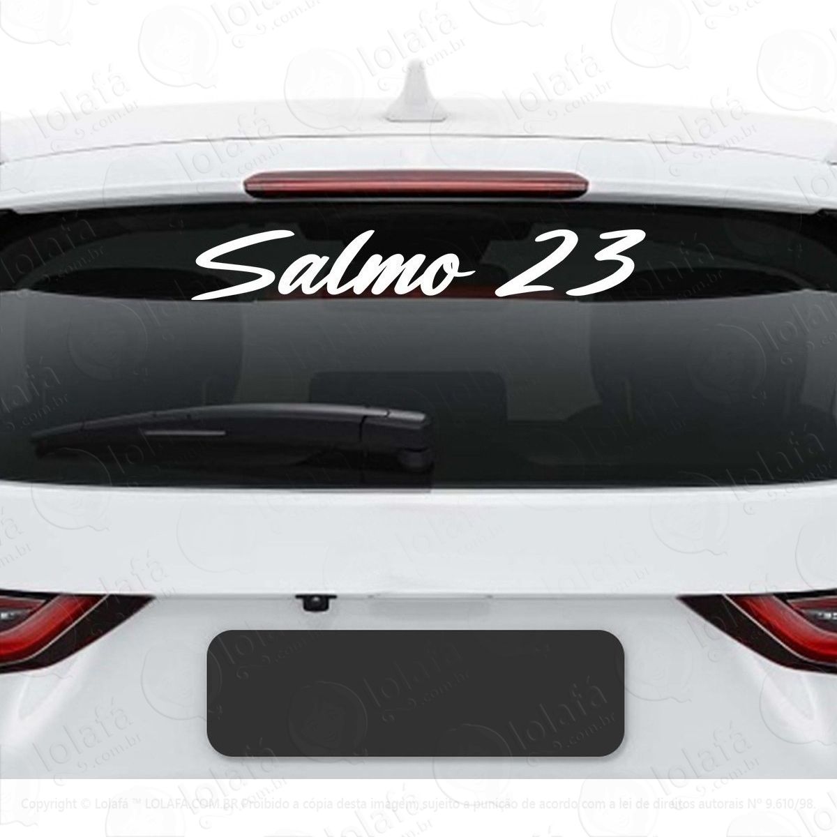 adesivo salmo 23 frase cristão católico deus vidro veiculo mod:2860