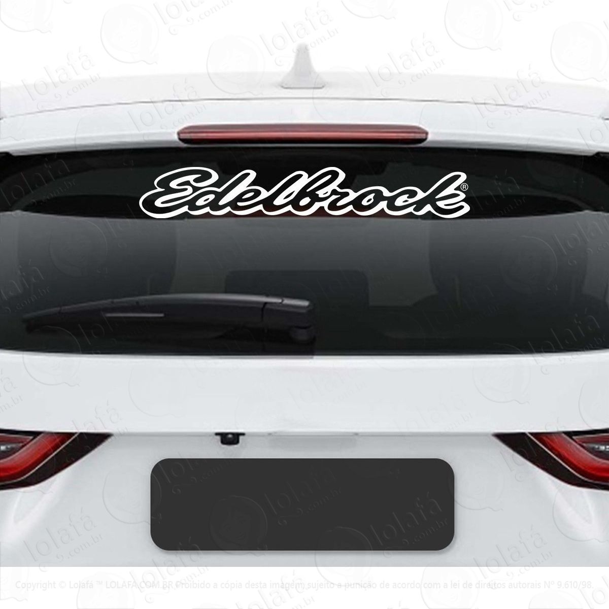 adesivo edelbrock carro rebaixado dub som vidro veiculo mod:2962