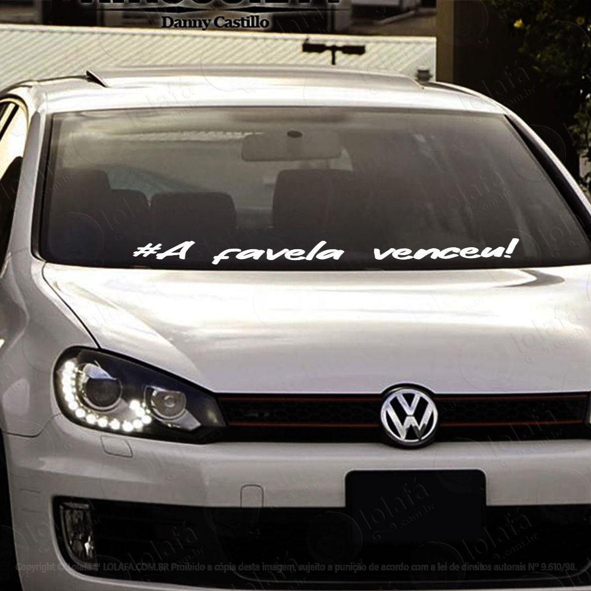 adesivo para brisa a favela venceu carro rebaixado dub som mod:2972