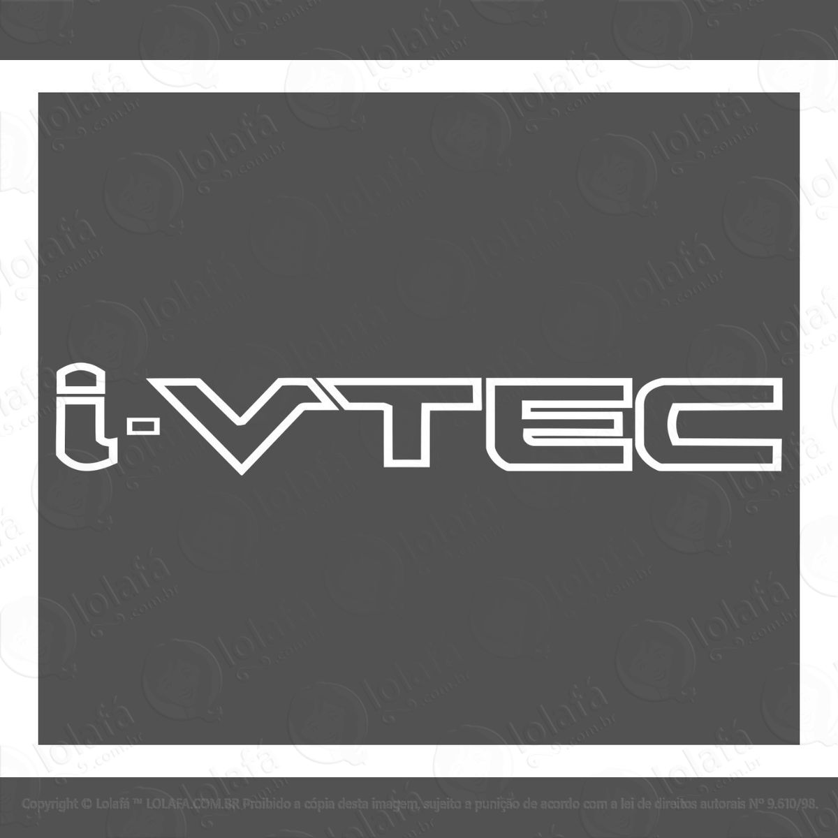 Adesivo Honda Civic Ivtec Rebaixado Som Auto Vidro Vinil Mod:3075