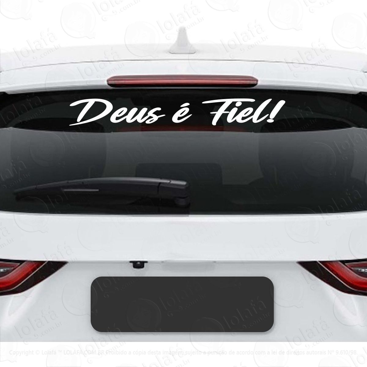 adesivo vidro traseiro frase carro som automotivo gospel dub mod:3136