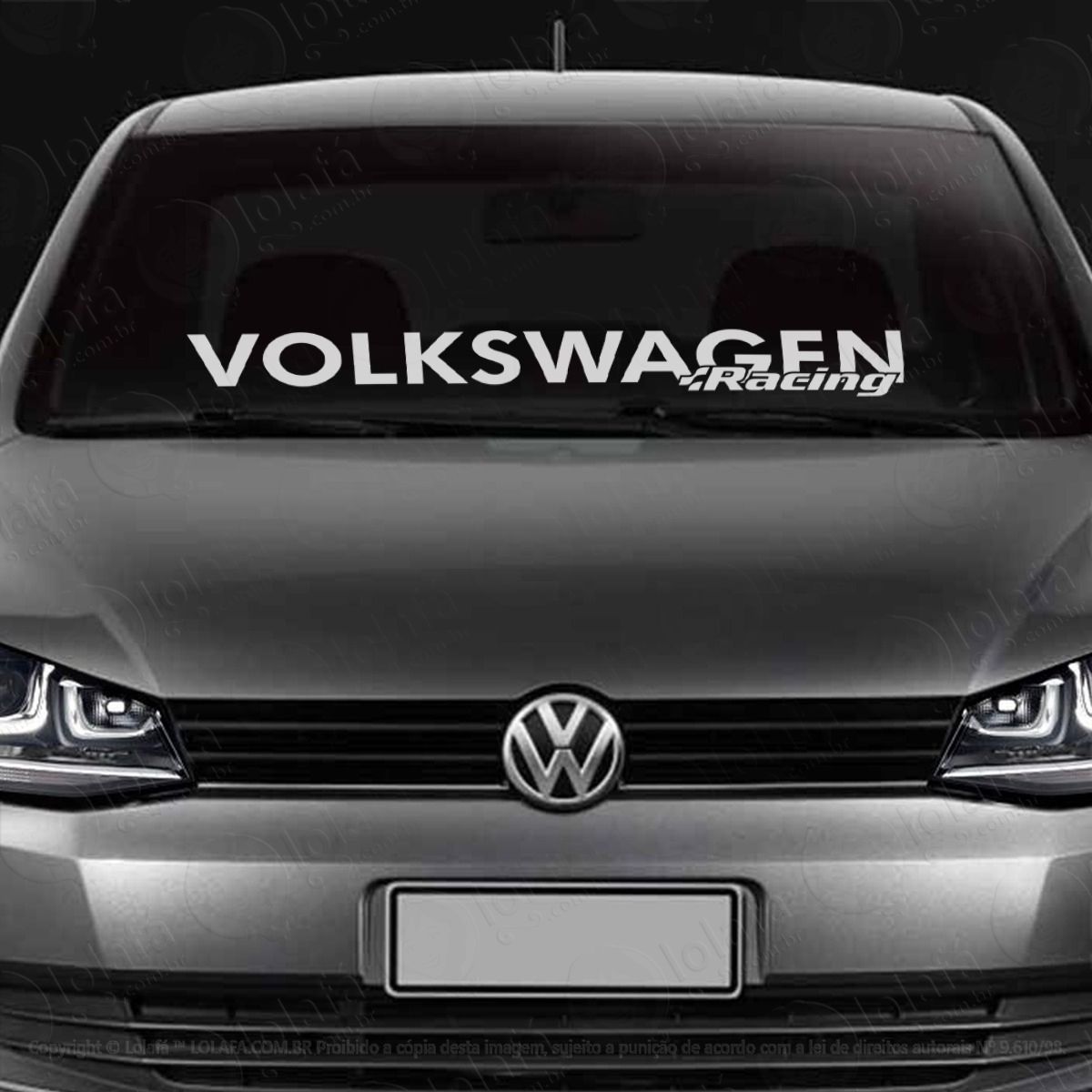adesivo para brisa vw racing som automotivo turbo volkswagem mod:3142