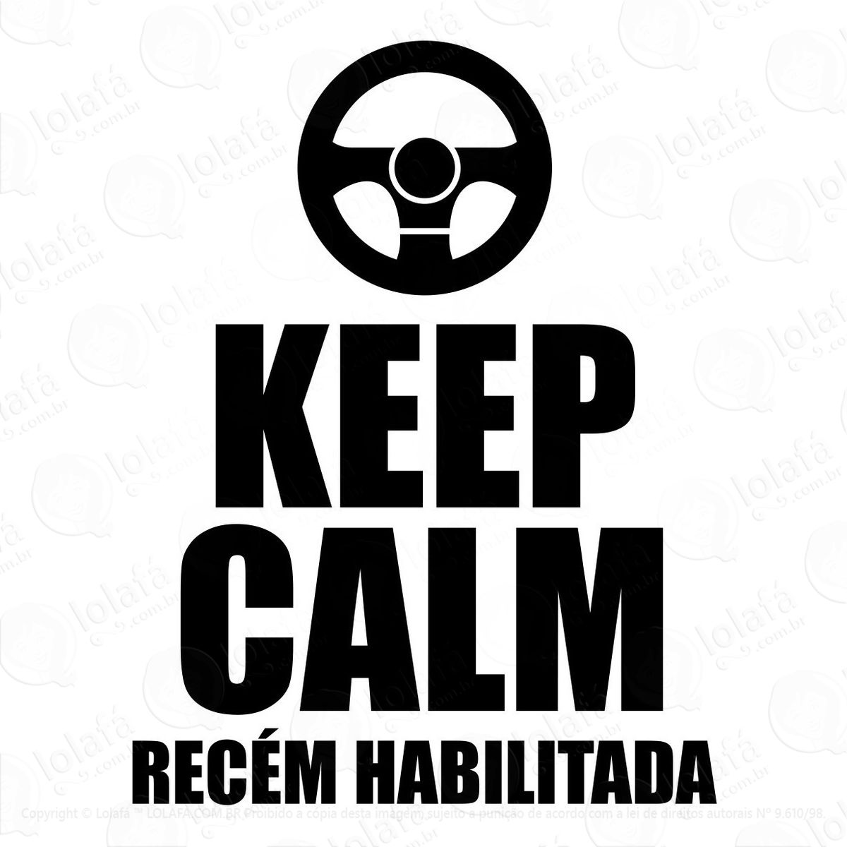 adesivos recem habilitada automotivo carro frases 2 unidades mod:3176