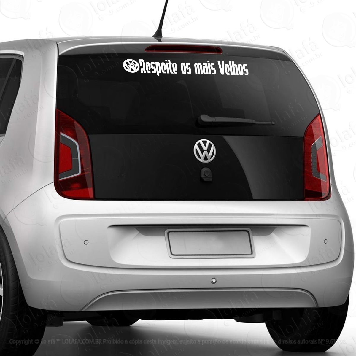 adesivo vw respeite os mais velhos volkswagem vidro vinil mod:3199