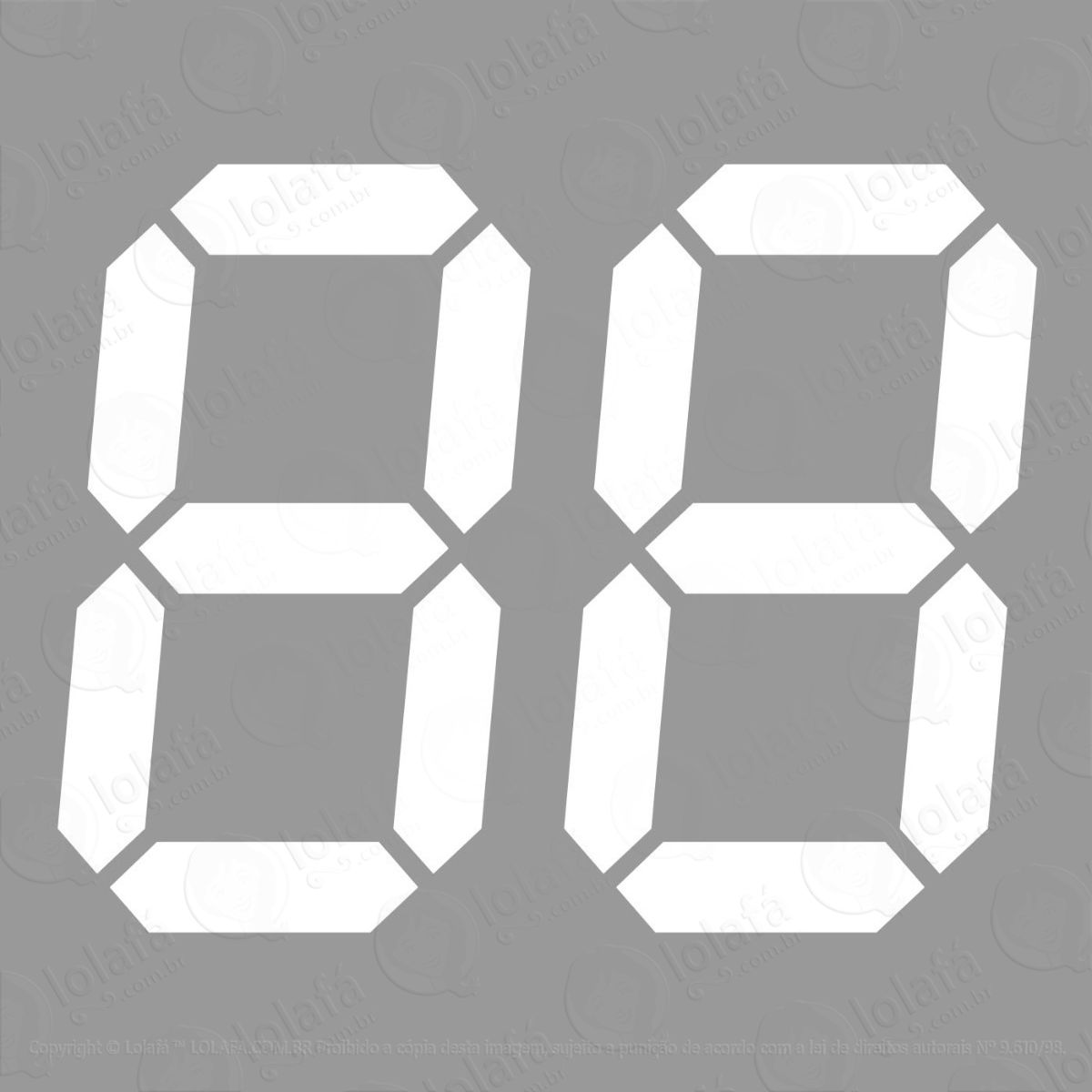 par adesivos numero concessionaria vende carro garagem mod:3226