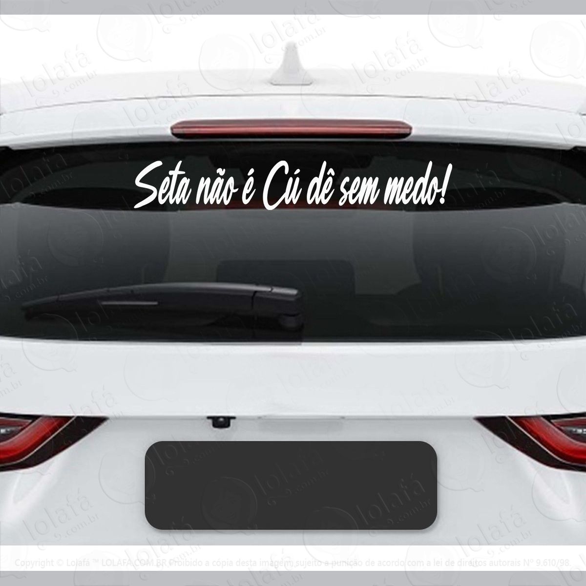 adesivo seta não É cú dê sem medo humor vidro veiculo mod:3757