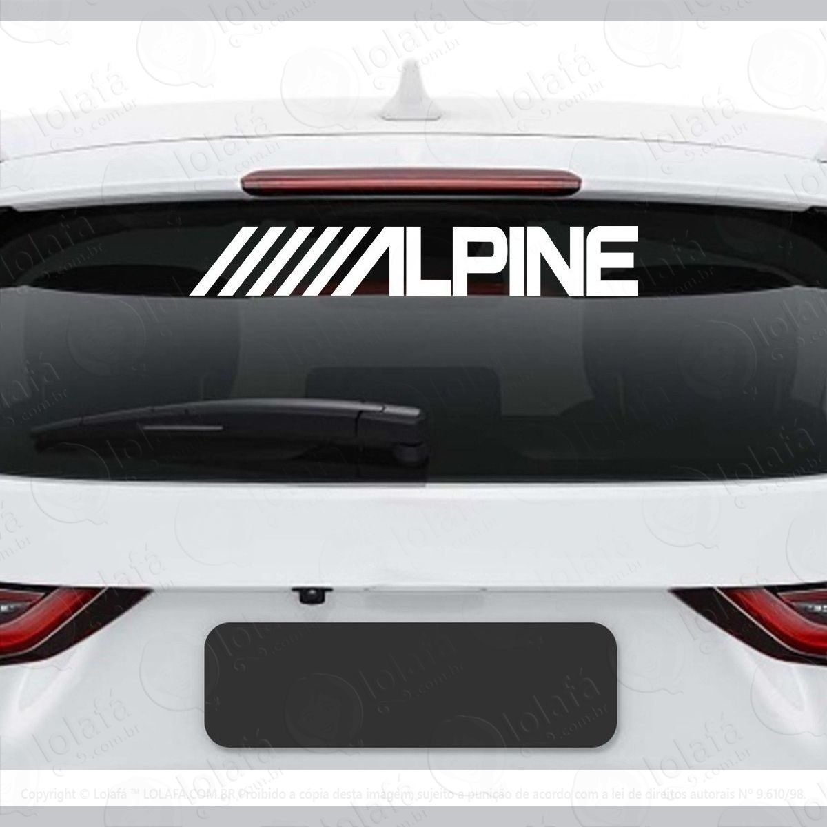 adesivo frase alpine carro rebaixado som auto dub tuning mod:3764