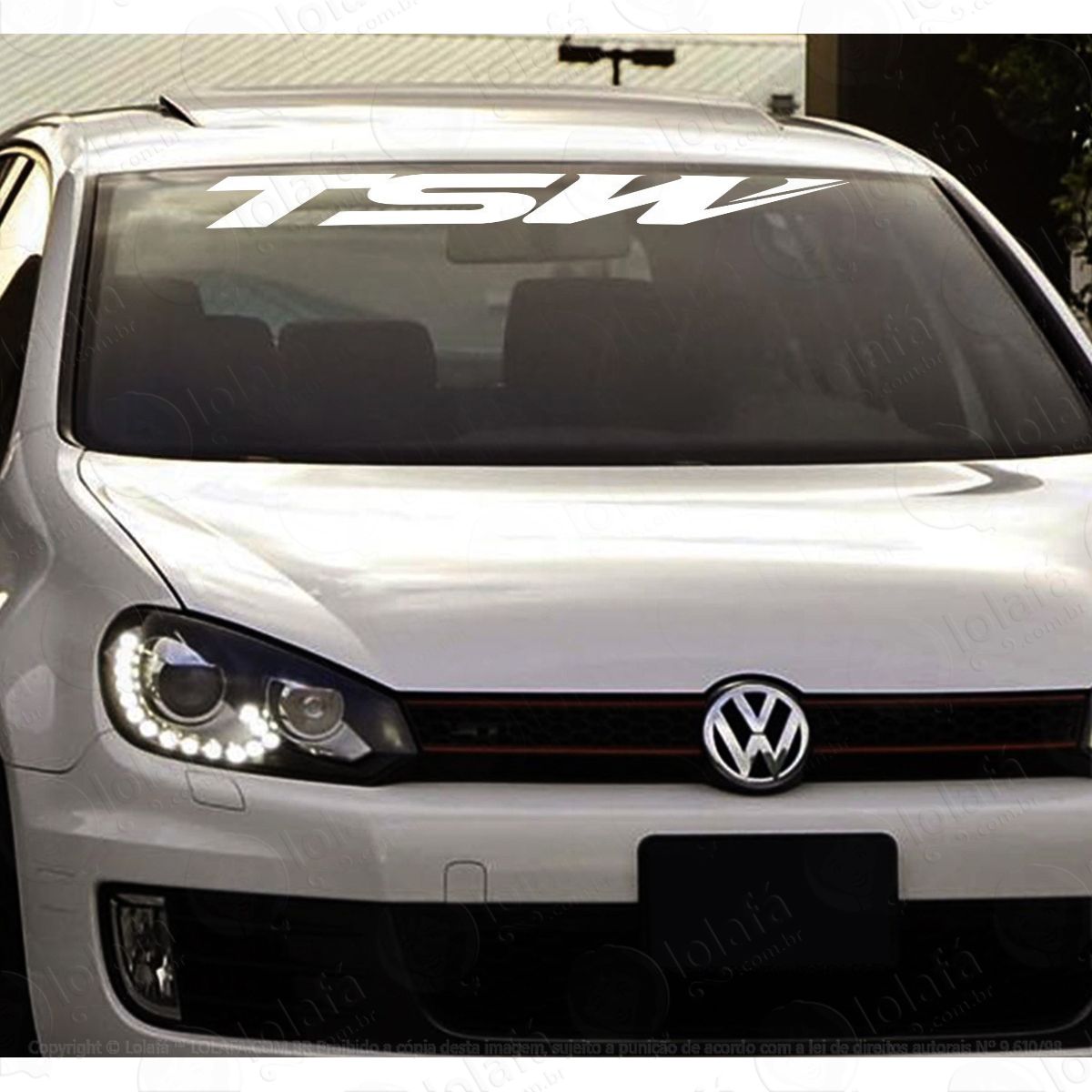 adesivo para brisa tsw tuning carro rebaixado som dub auto mod:3765