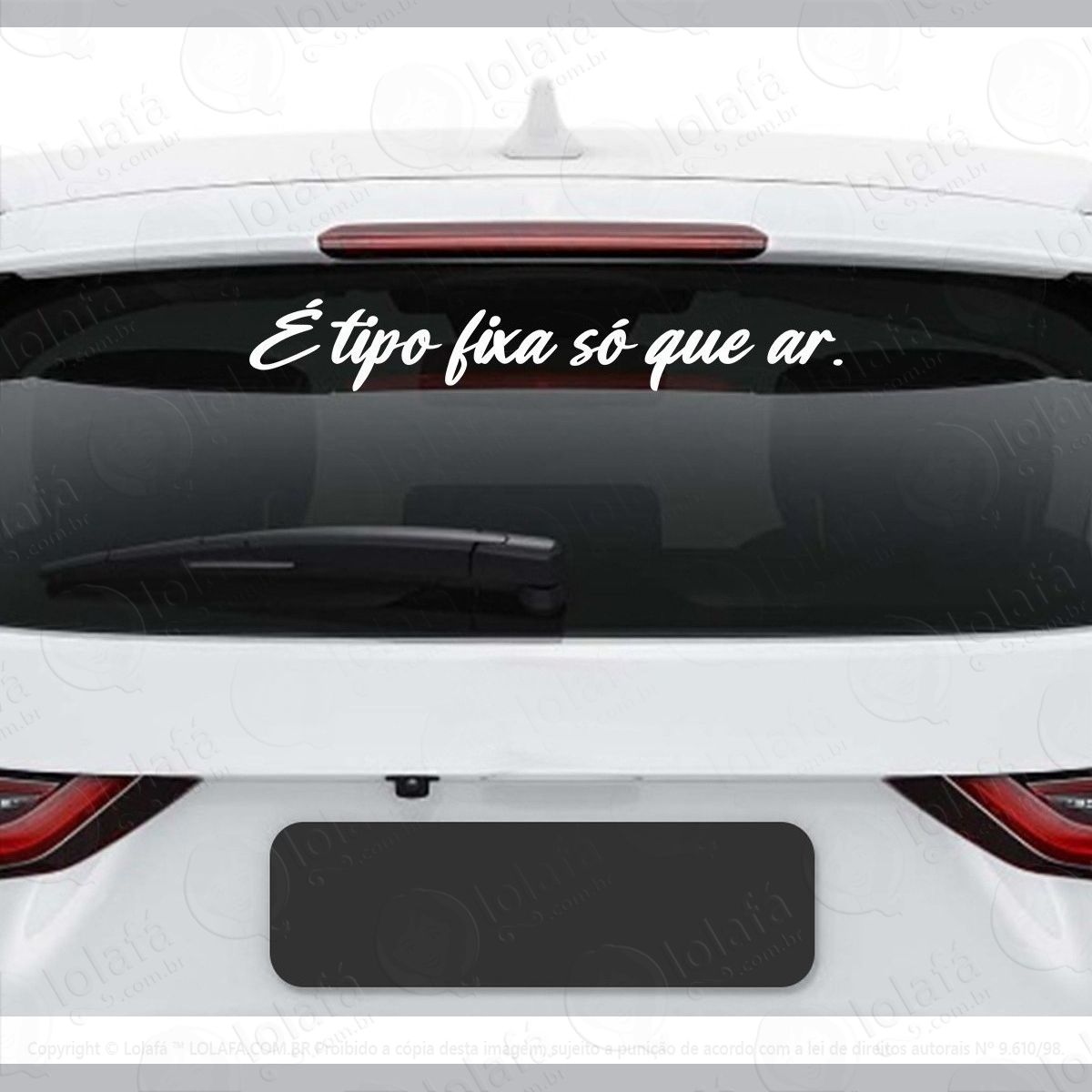 adesivo frase É tipo fixa só que ar carro tuning dub som mod:3800