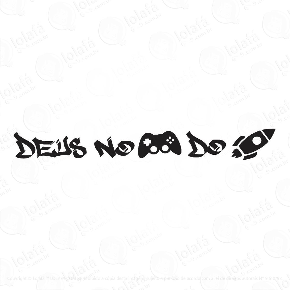 Adesivo Frase Deus No Controle Do Foguete Parabrisa Carro Mod:3810