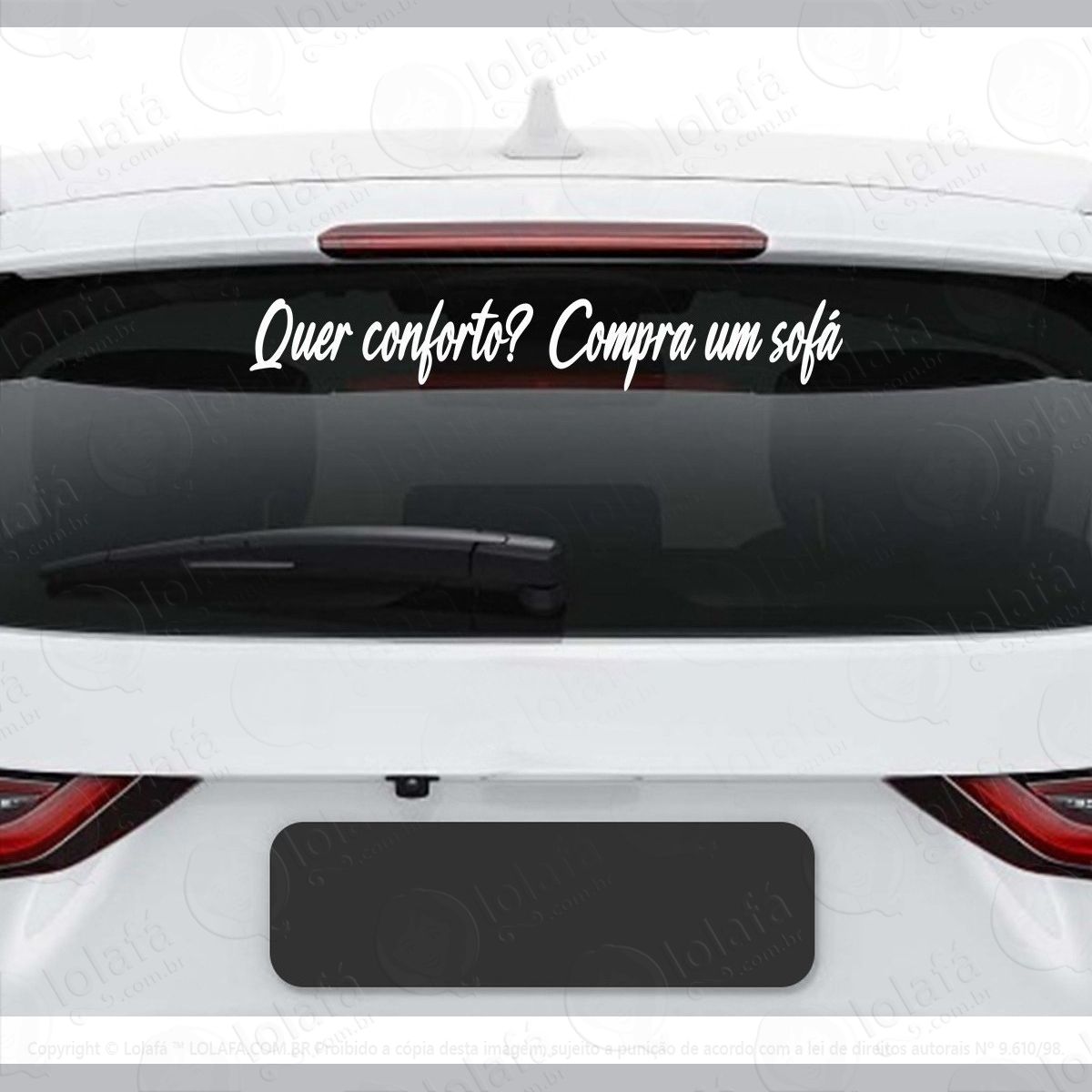 adesivo frase quer conforto compre um sofá tuning dub baixo mod:3821
