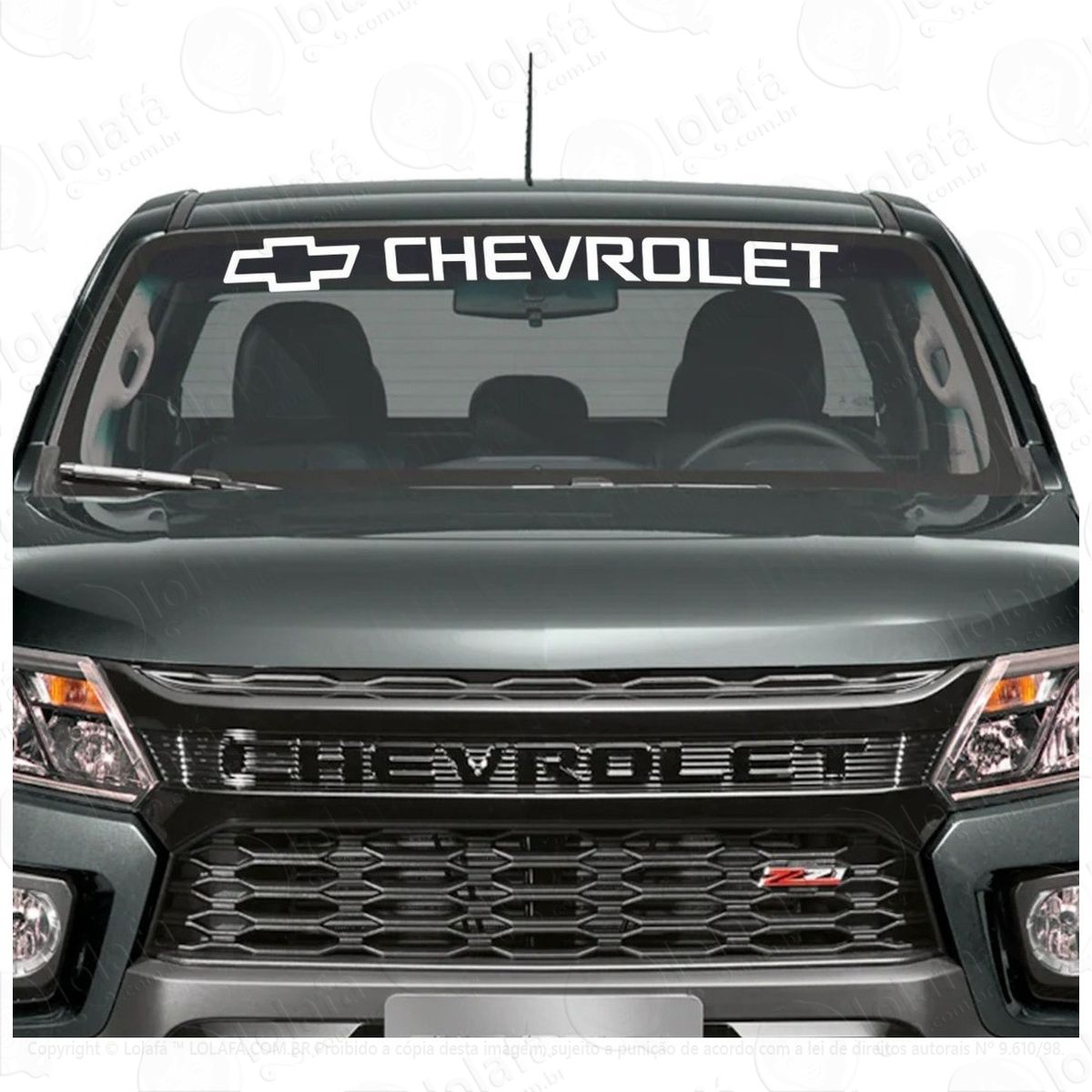 Adesivo Para Brisa Chevrolet Som Automotivo Carro Rebaixado Mod:3886