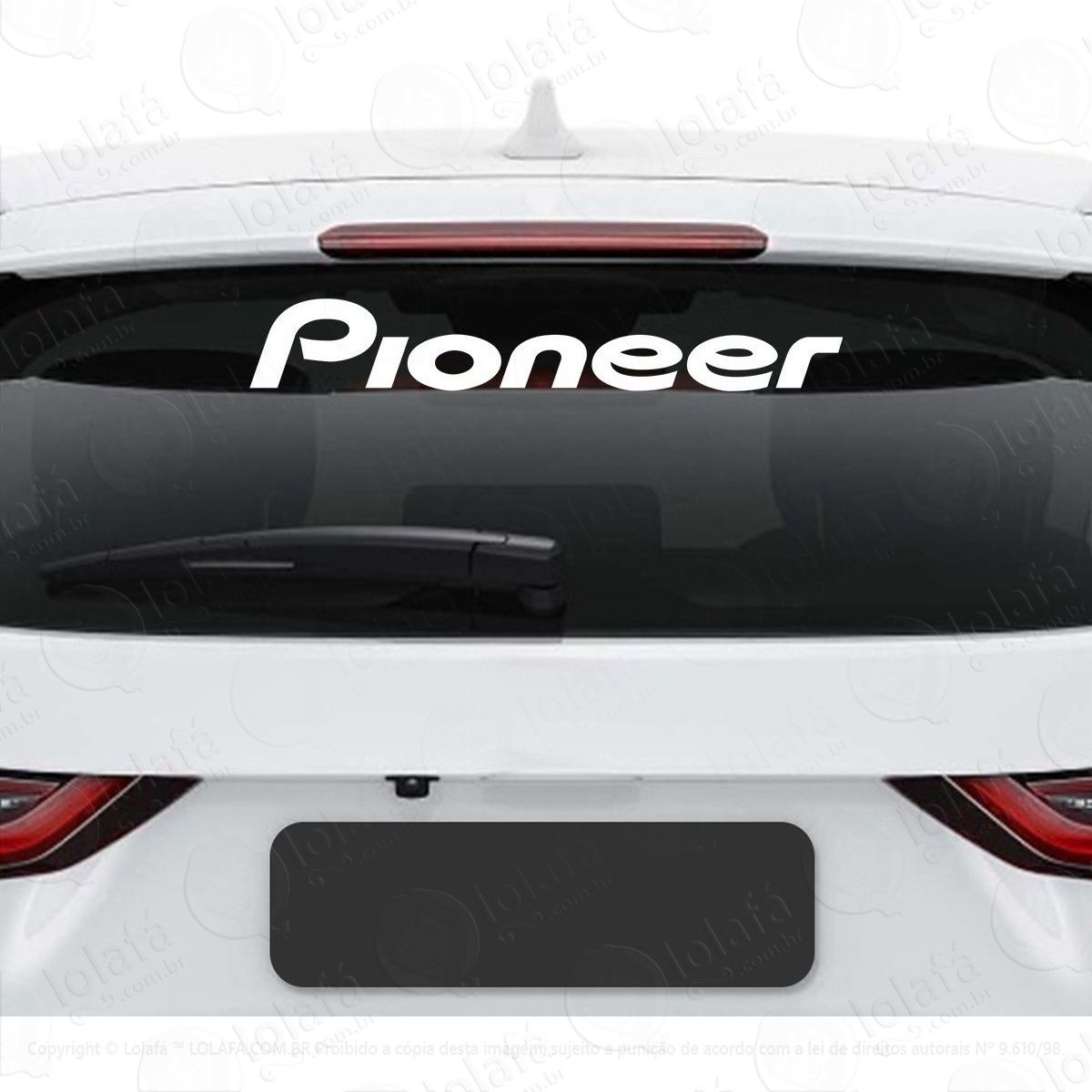 adesivo frase pioneer carro rebaixado som dub tuning auto mod:3906