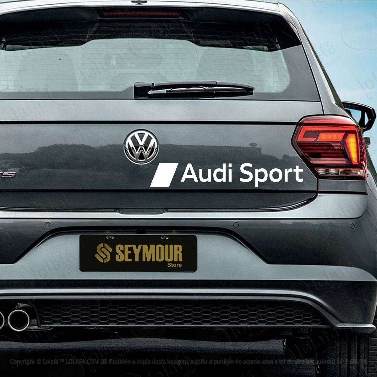 adesivo frase audi sport carro rebaixado som auto dub tuning mod:3972