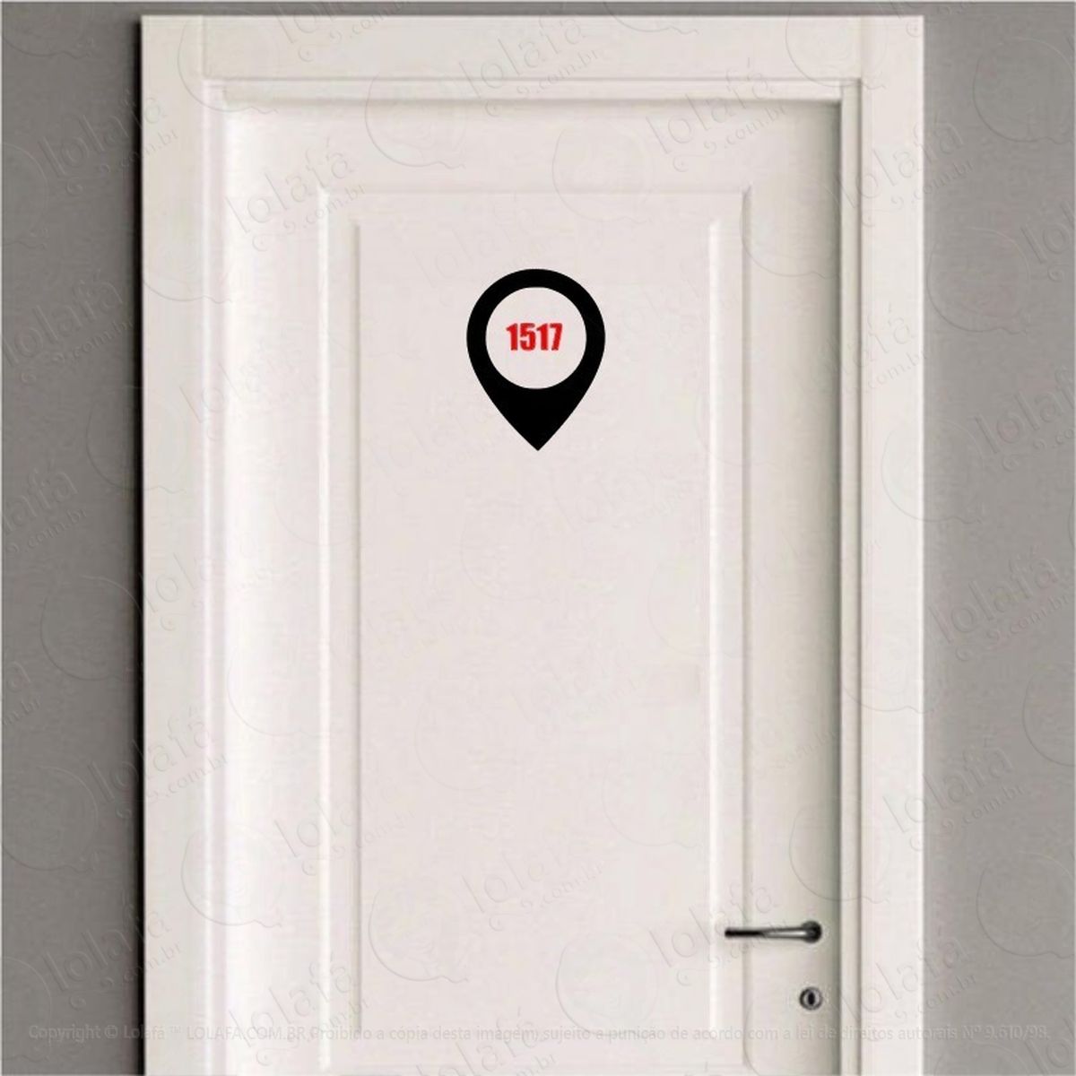 adesivo porta numeração apartamento geolocalização vinil adesivos para porta mod:4079