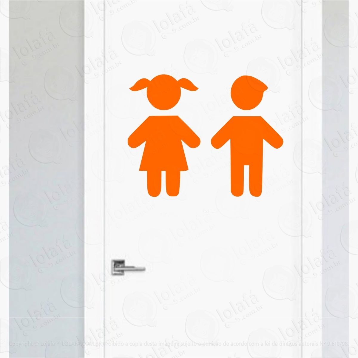 criança porta de banheiro adesivo toilet escola vestiário adesivos para porta mod:4109