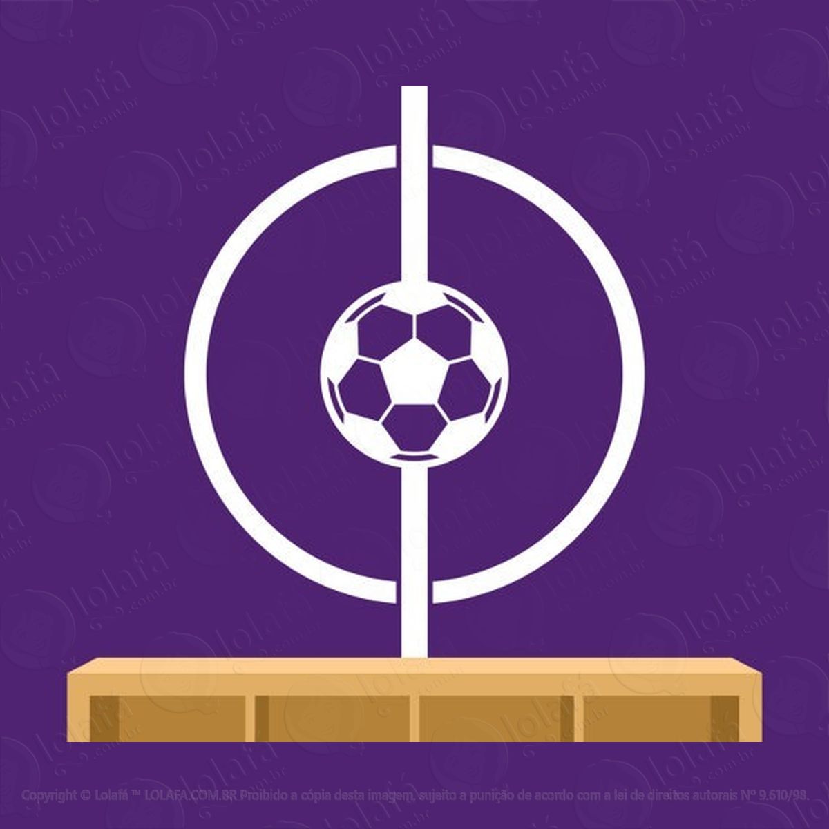 adesivo de parede bola de futebol e meio campo quarto decor mod:4176