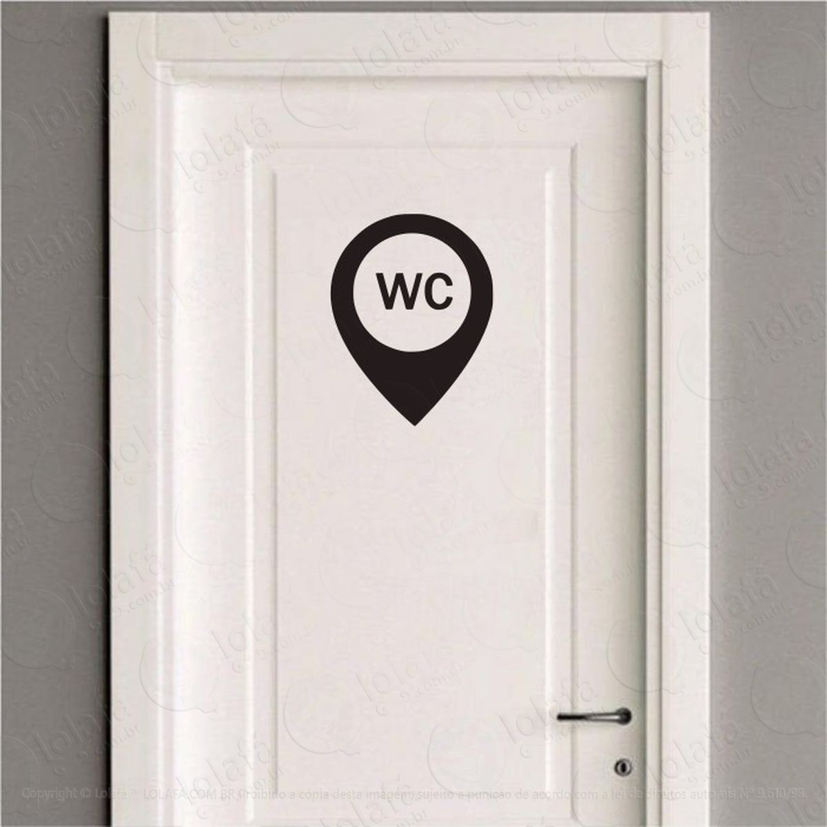 adesivo porta de banheiro toilet geolocalização wc vinil adesivos para porta mod:4258