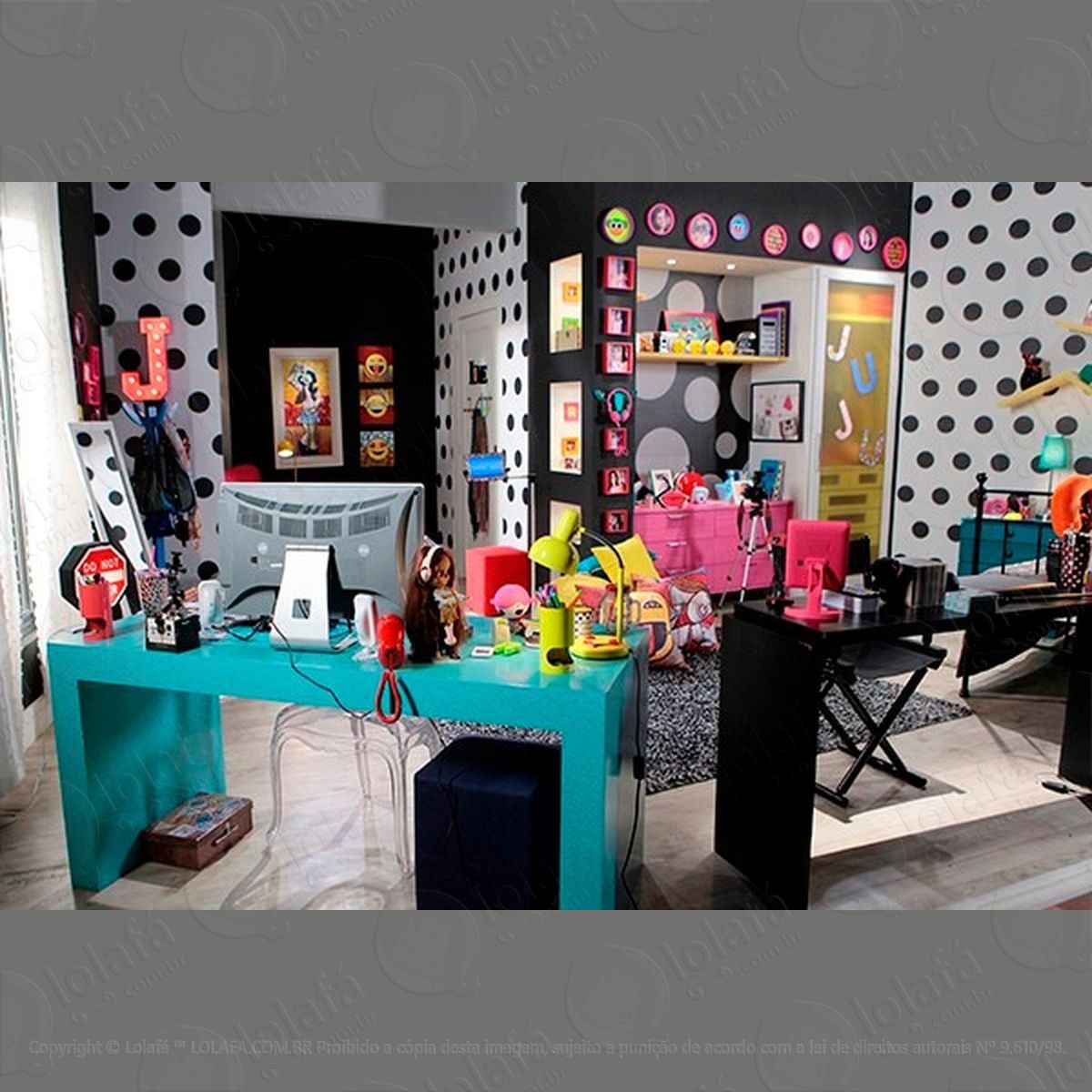 kit adesivos de parede quarto juju carinha de anjo mod:4289