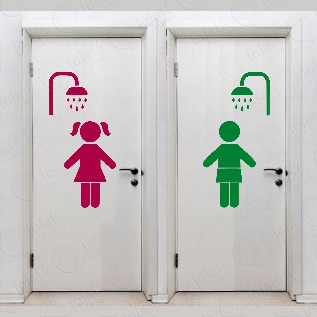 crianças porta de banheiro adesivo vinil escola vestiário adesivos para porta mod:4297