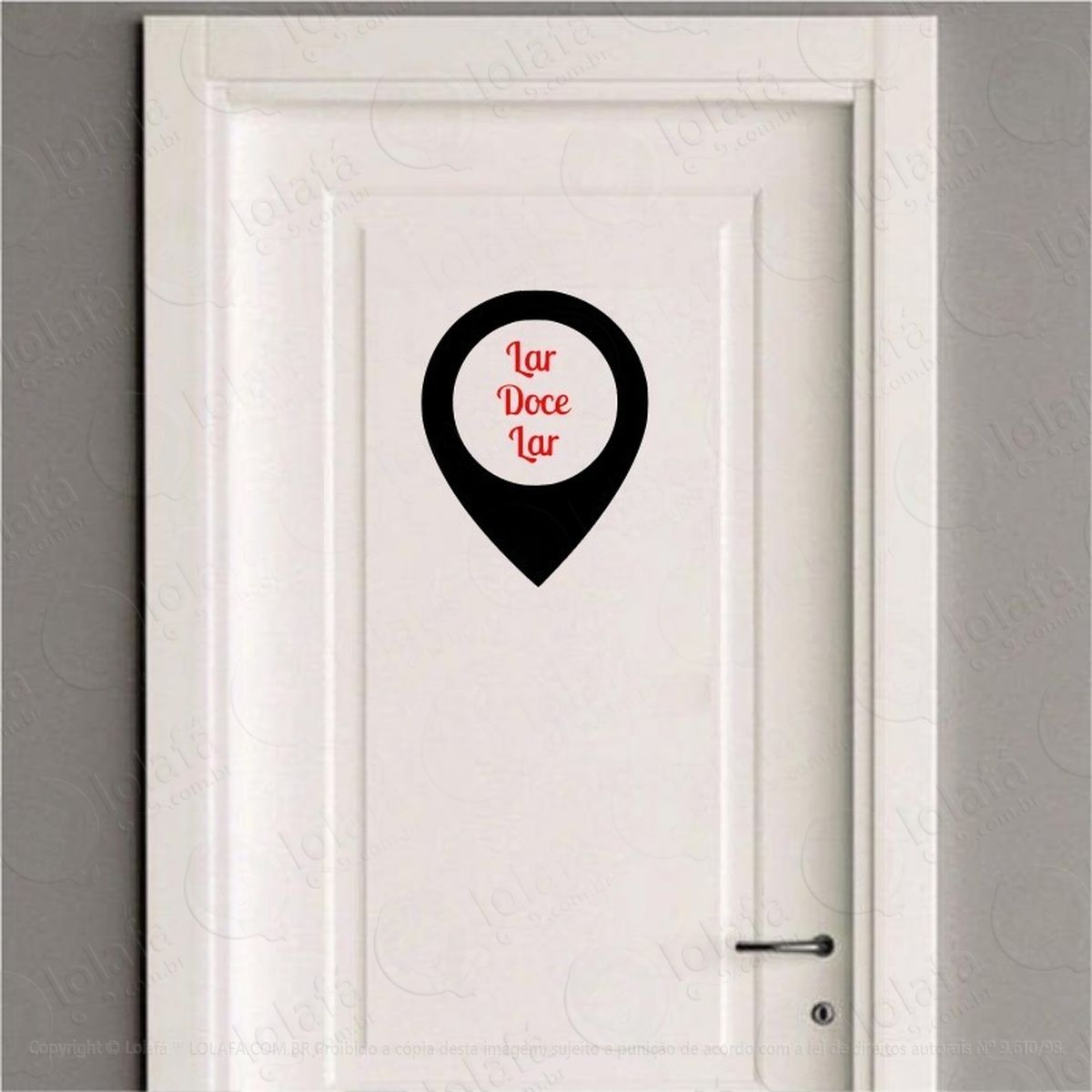 adesivo porta lar doce lar geolocalização vinil adesivos para porta mod:4302