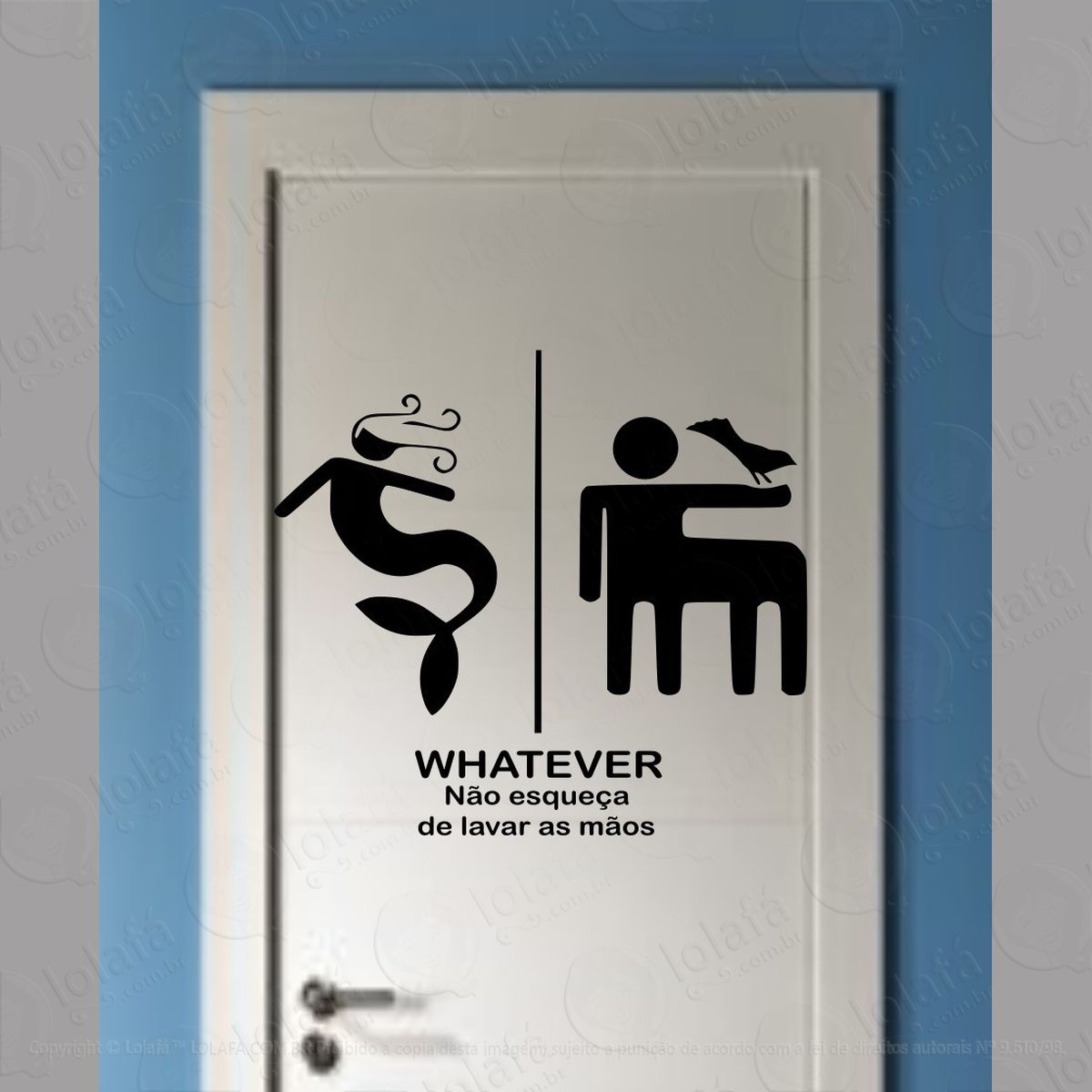 adesivo parede toilet whatever banheiro porta adesivos para porta mod:4424