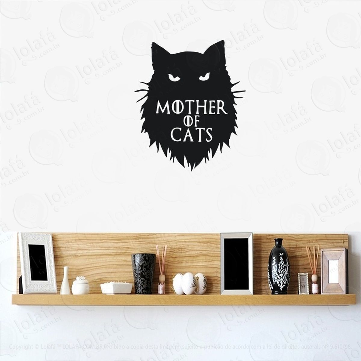 adesivo mother of cats game of thrones mod:4428