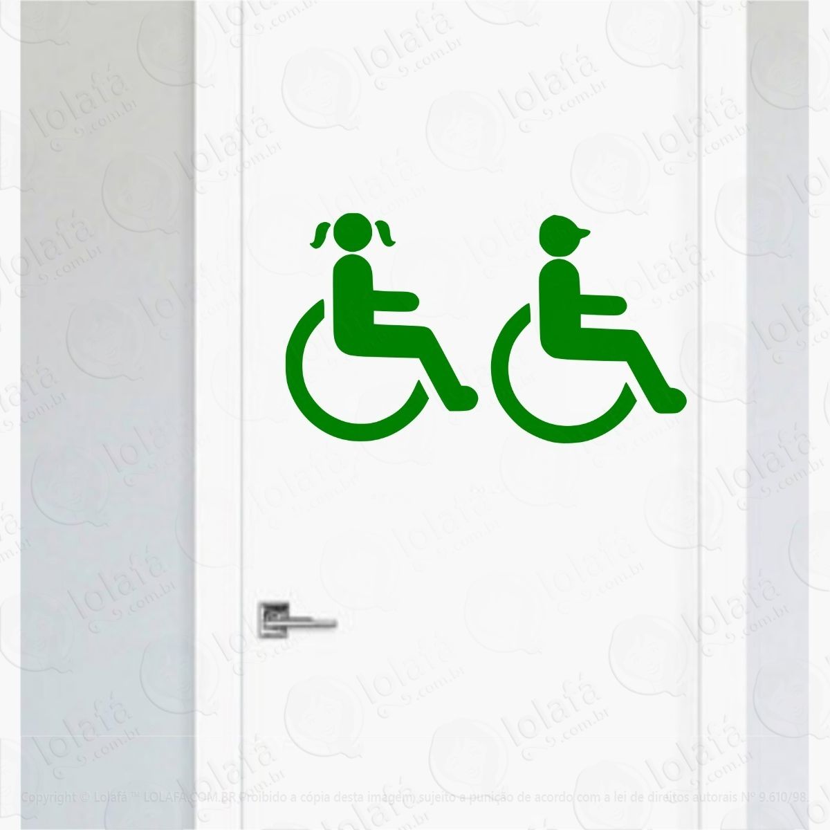 adesivo porta de banheiro pcd escola vestiário toilet mod:4469