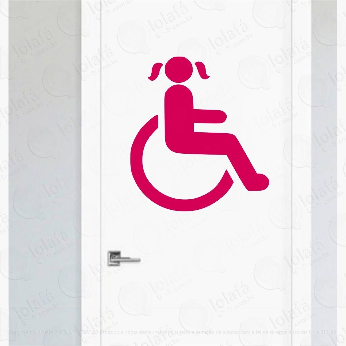 adesivo porta de banheiro pcd escola vestiário toilet mod:4571