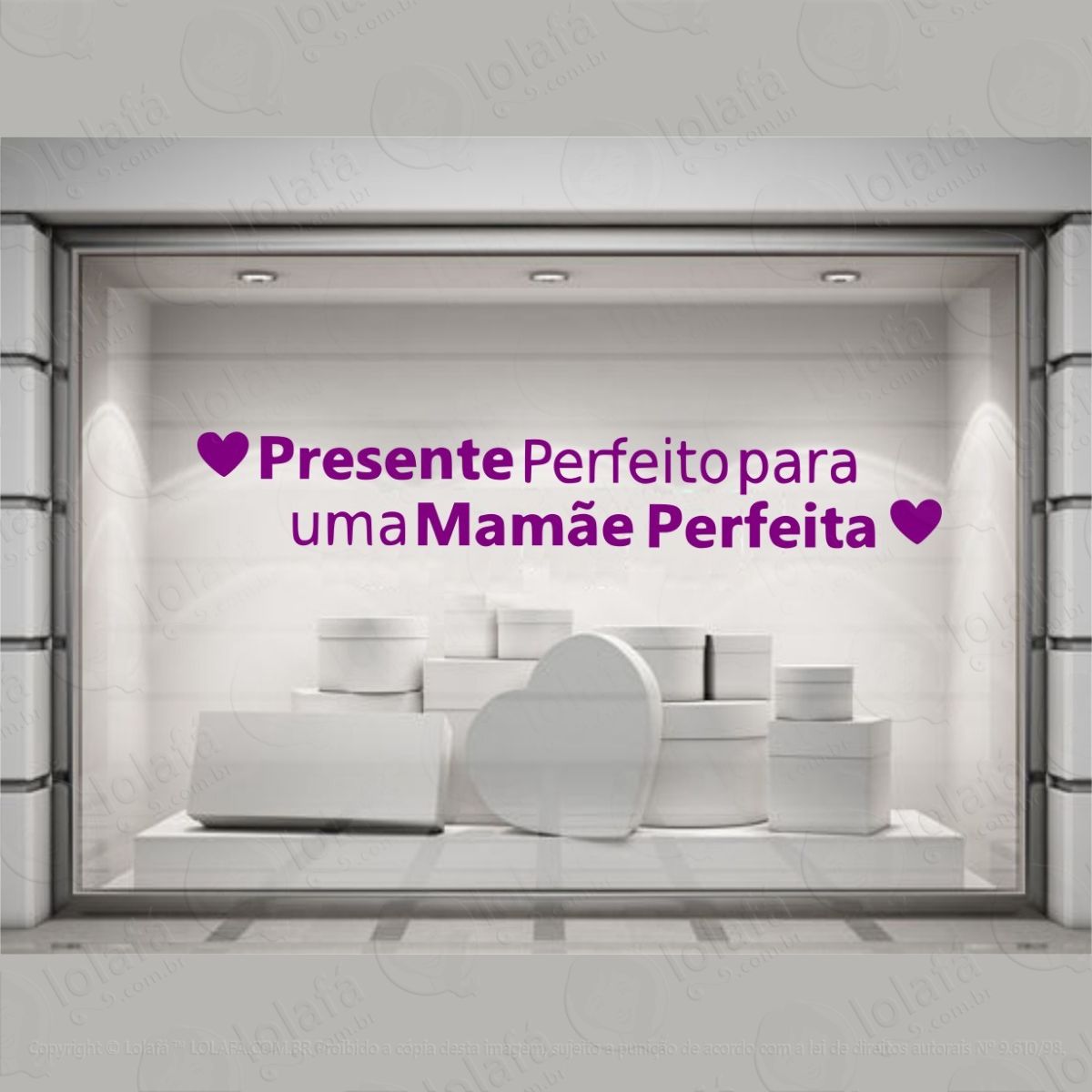 adesivo dia das mães mamães mãe vitrine mod:4604