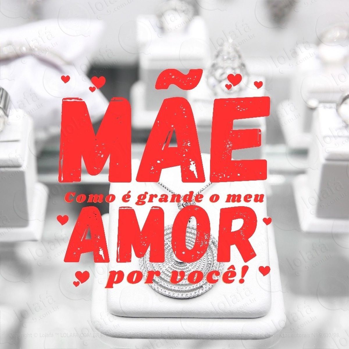 adesivo dia das mães decoração vitrine loja mod:4781