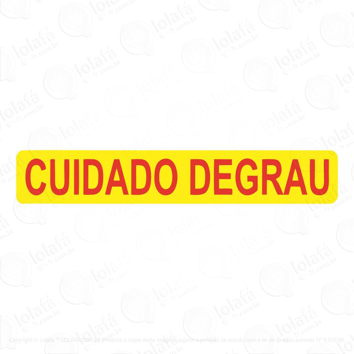 adesivo para escada cuidado degrau mod:4974