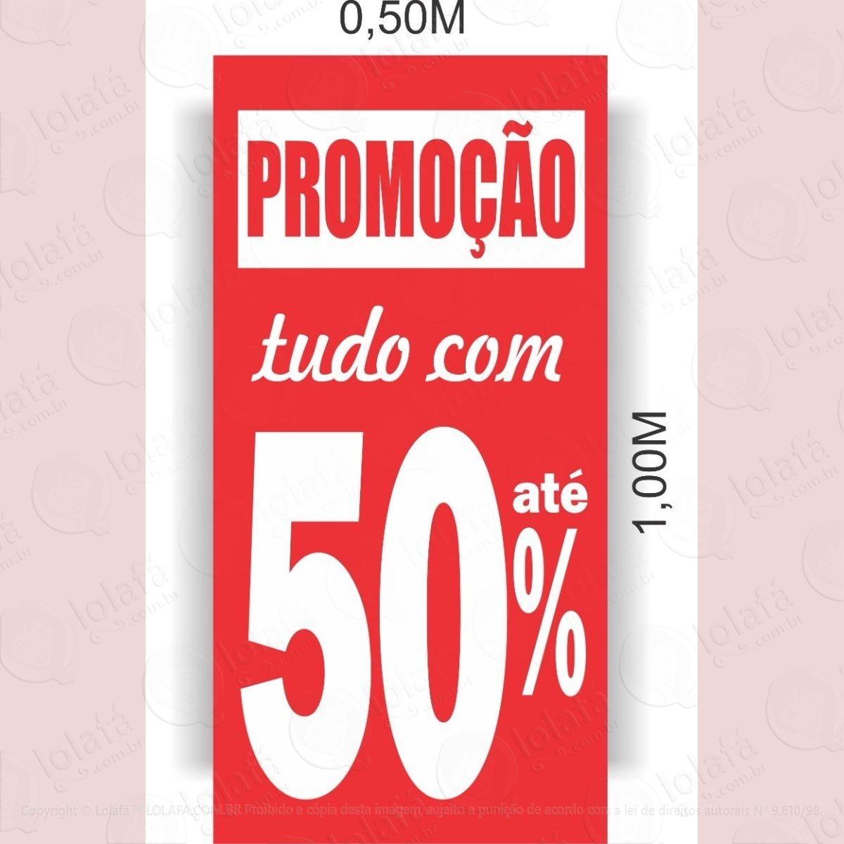 adesivo promoção para vitrine liquidação vertical mod:5779