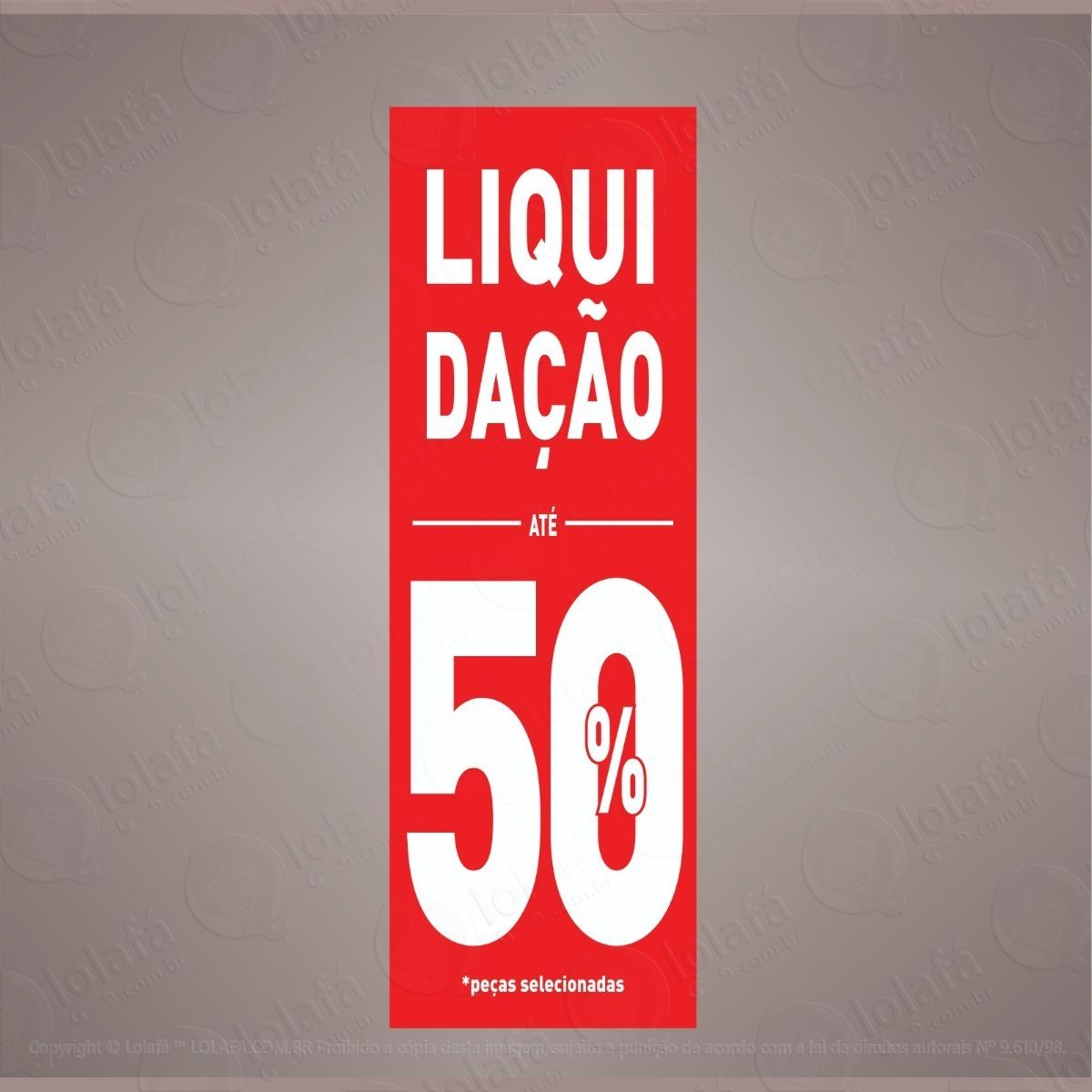adesivo vertical liquidação 50% mod:5791