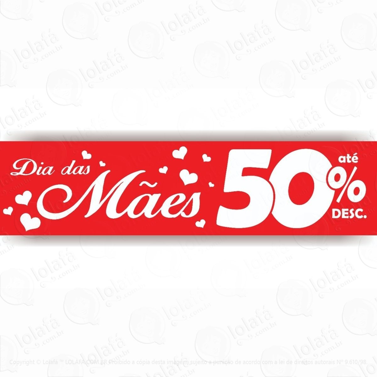 adesivo promoção dia das mães para vitrines mod:5826