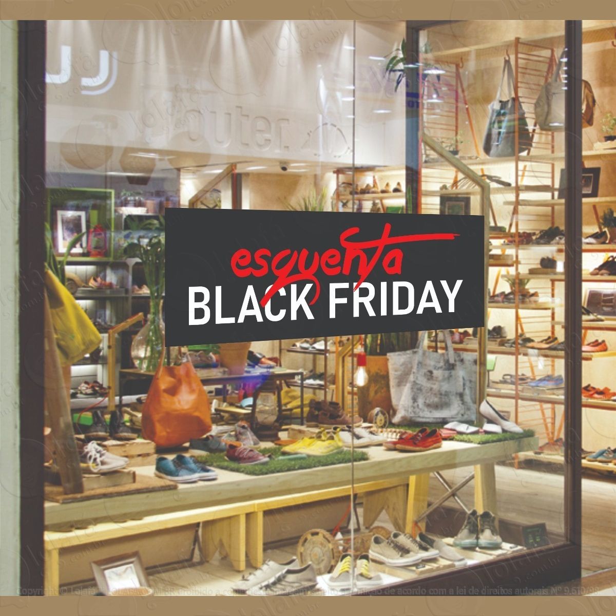 adesivo vitrine esquenta black friday mod:5888