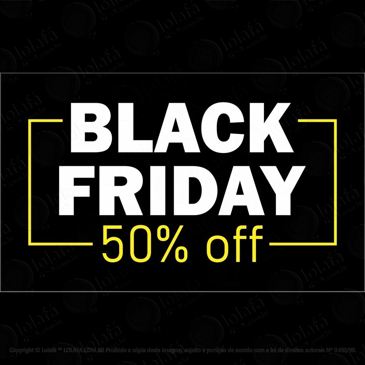 adesivo para vitrine black friday mod:5952