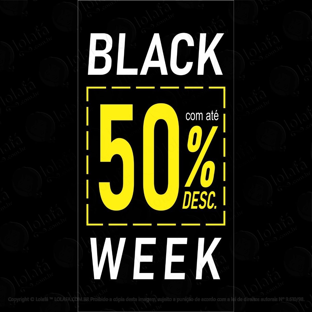 Adesivo Para Vitrine Black Week Liquidação Promoção Mod:5965