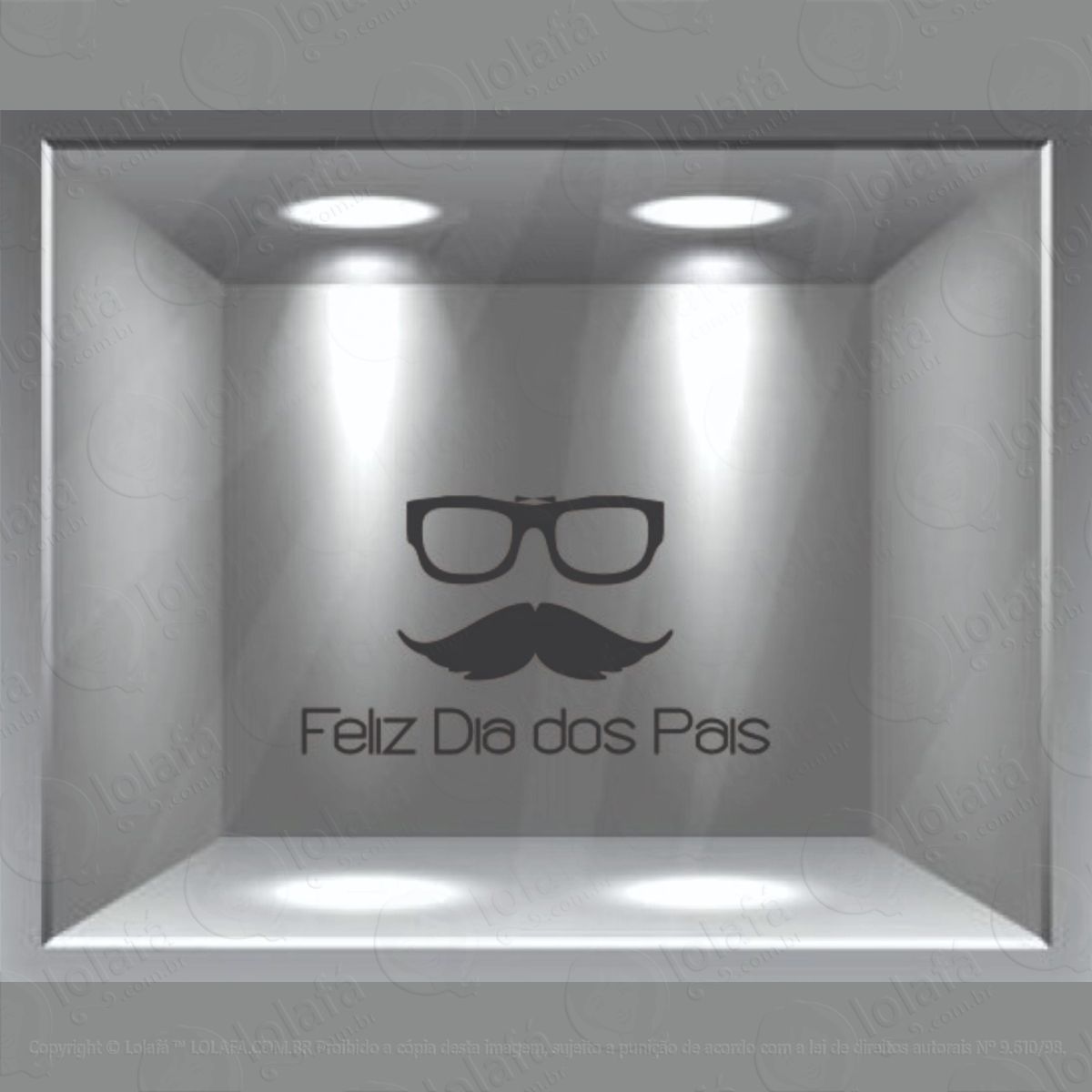 Adesivo Dia Dos Pais Para Vitrines Mod:5971