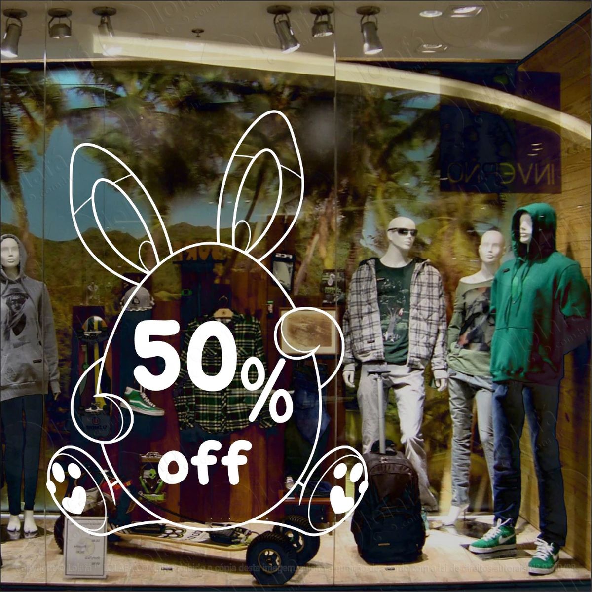 adesivo de páscoa desconto 50% off mod:1