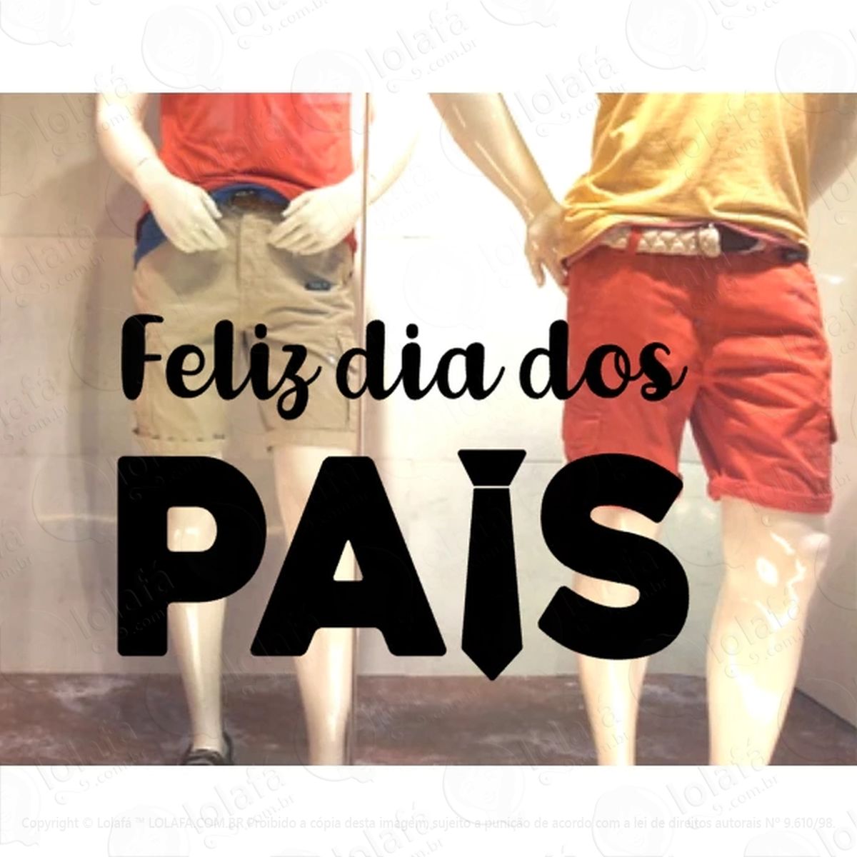 adesivos de vinil para vitrine dia dos pais mod:29