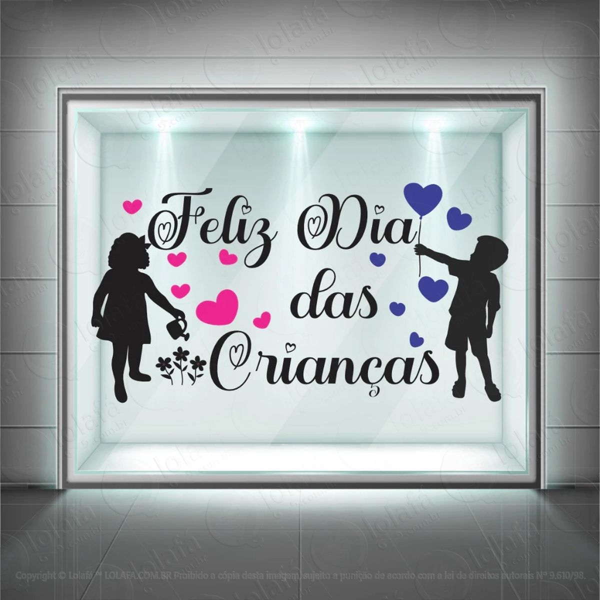 Adesivo Para Vitrine Dia Das Crianças Mod:63