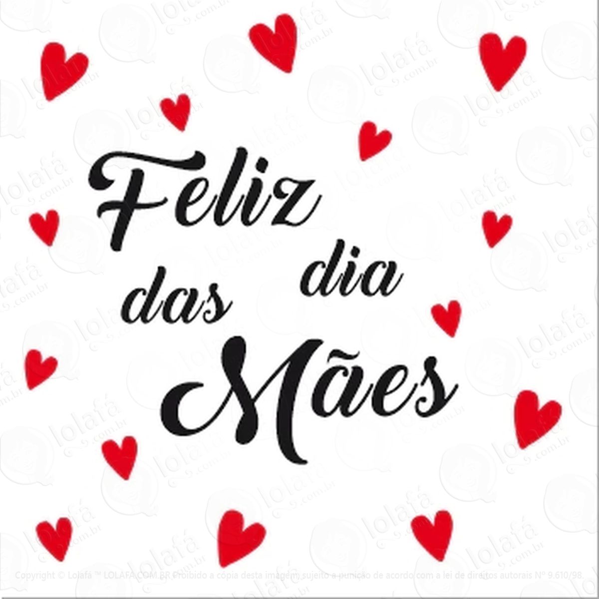 adesivo dia das mães vitrine mod:64