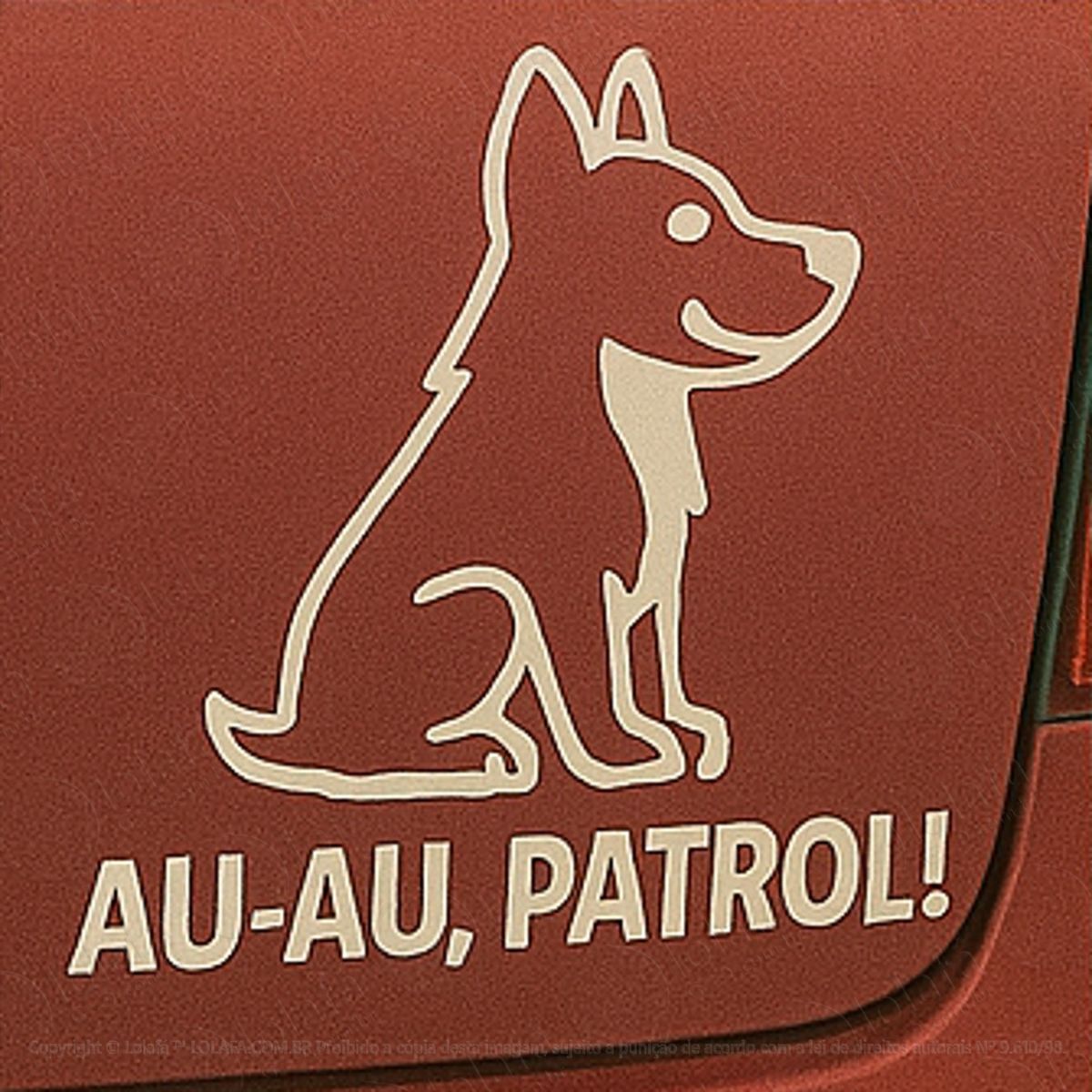 au-au patrol cachorro dog adesivos para carro mod:91